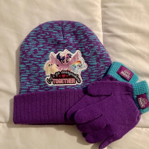 My Little Pony Accessories My Little Pony Girls Toboggan And Gloves
